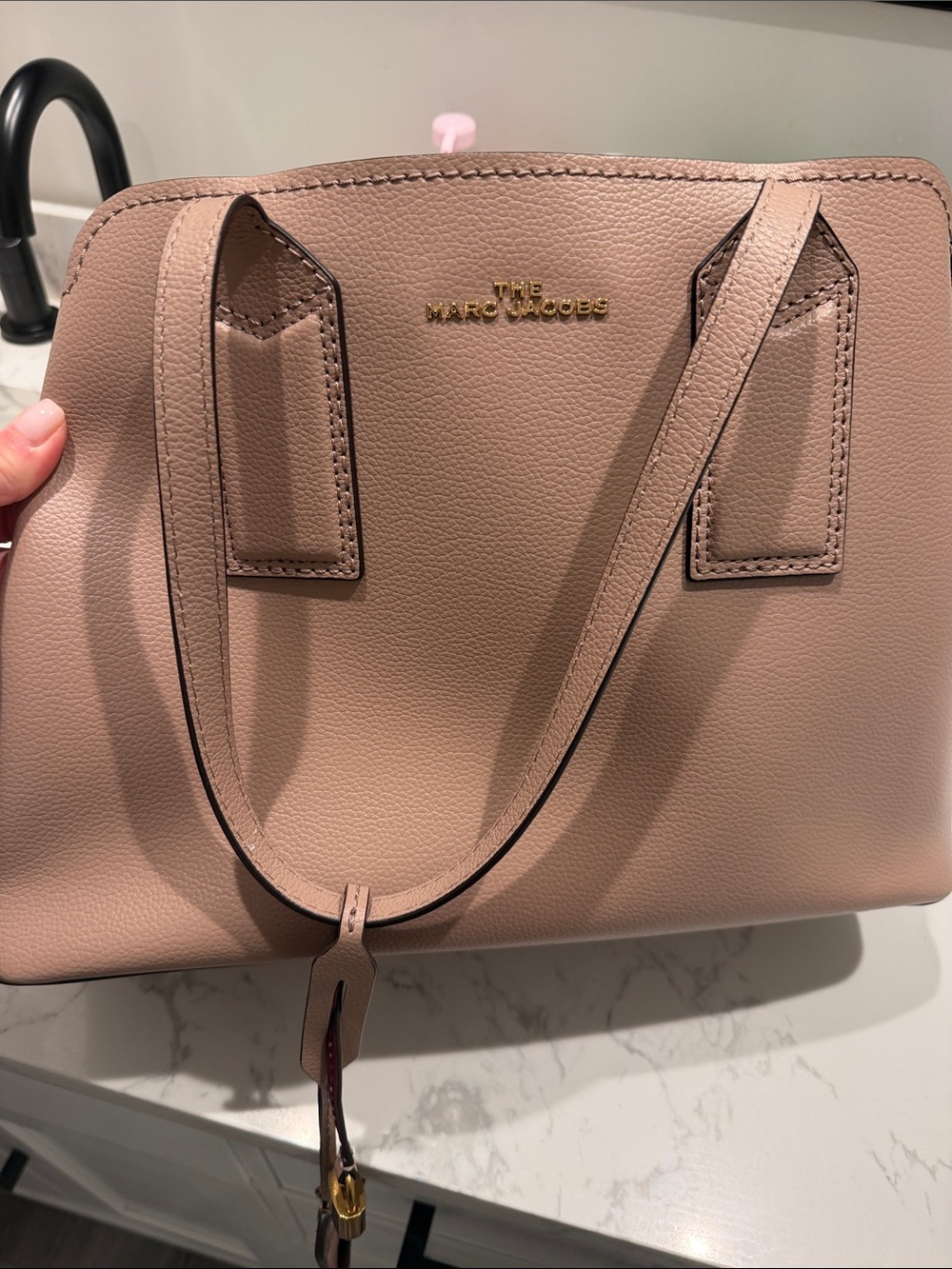 Marc Jacobs Blush Pink Pebbled Leather Satchel